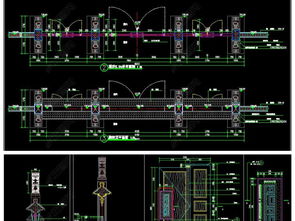 精品中式風格牌坊景觀CAD施工圖設計與專業服務